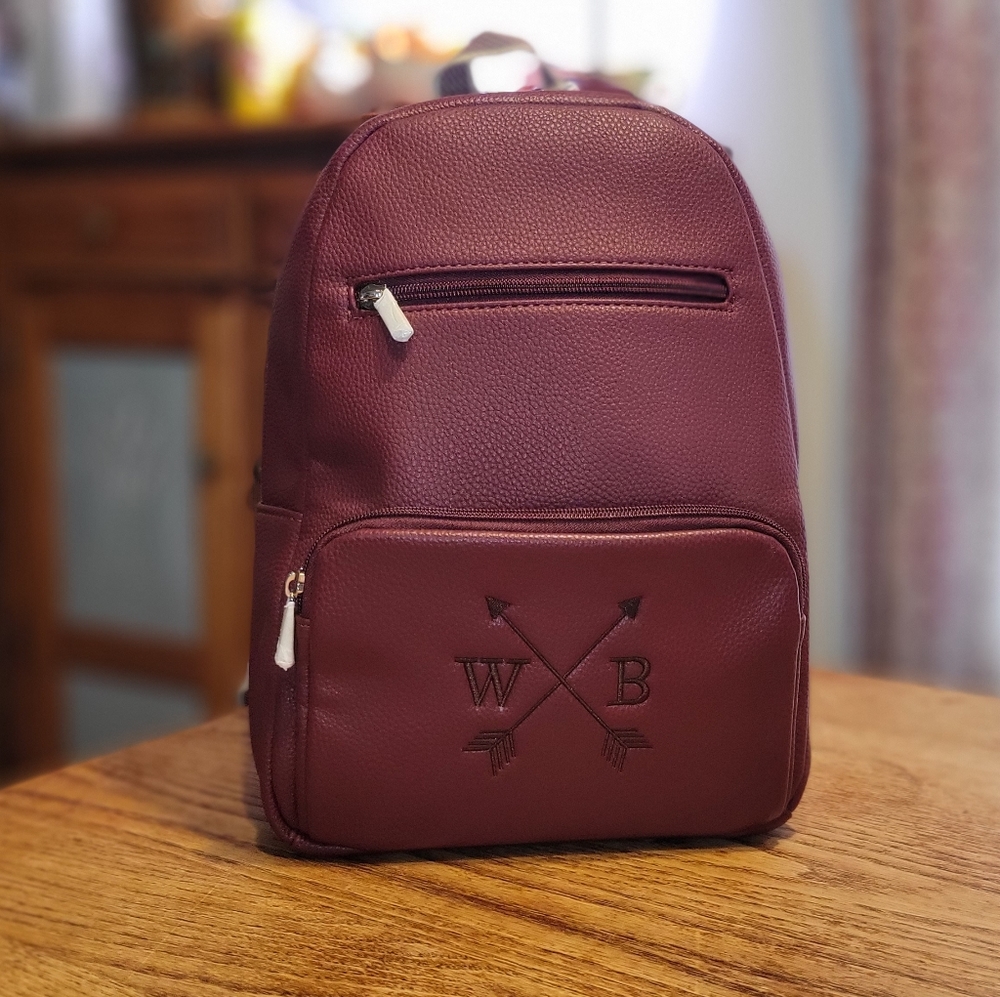 Thirty-One Merlot Pebble Backpack Jewell Retired